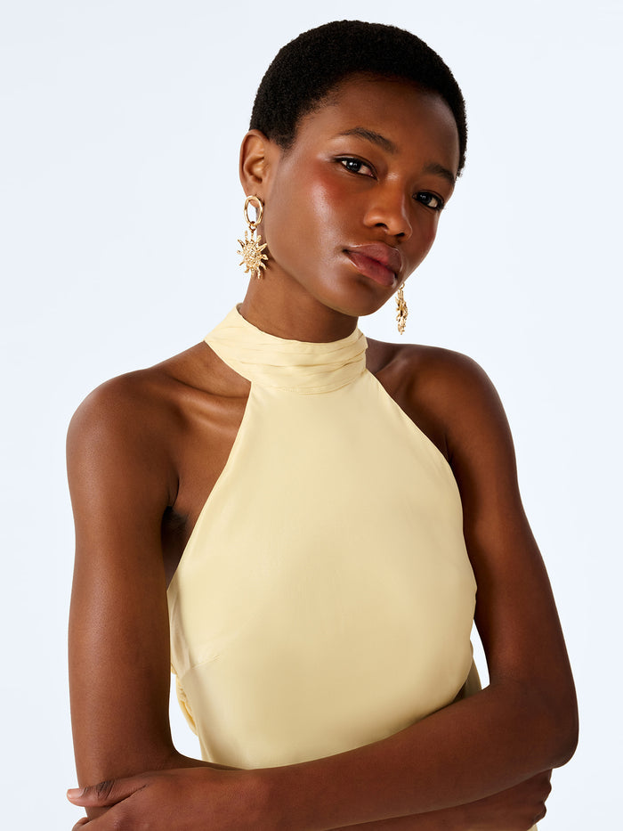 Milos Dress in Double Cream