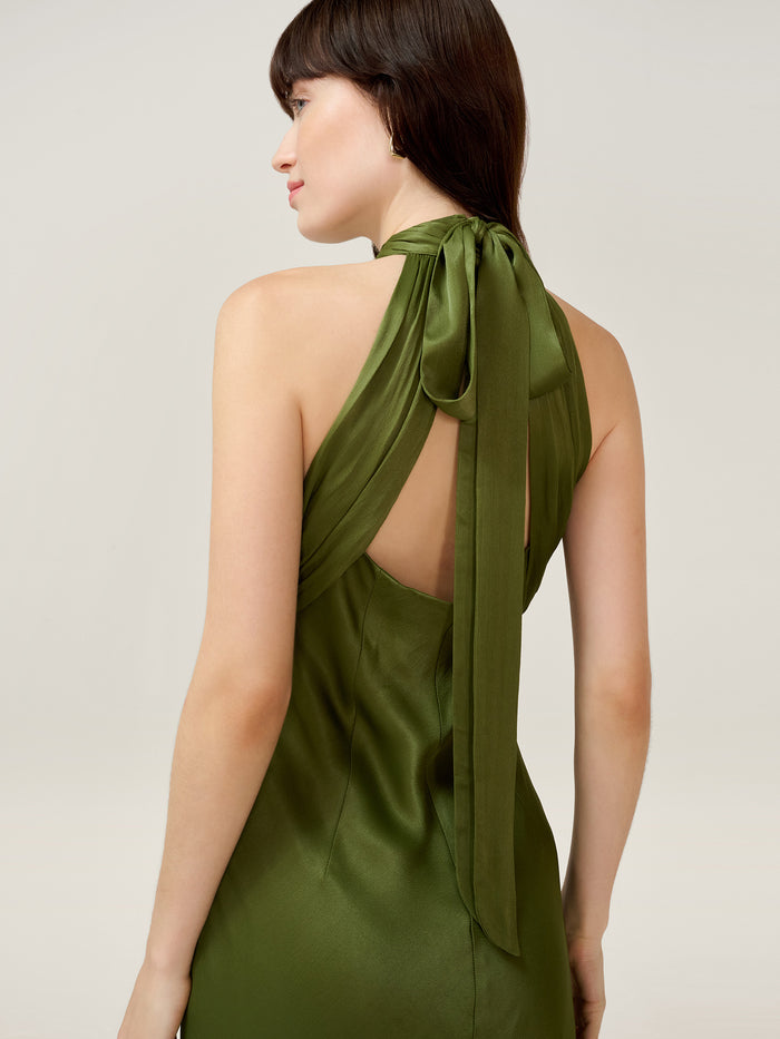 Milos Dress in Pear Green