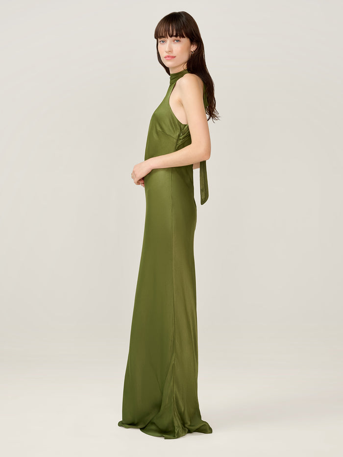 Milos Dress in Pear Green