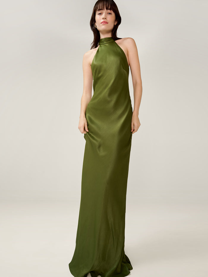 Milos Dress in Pear Green
