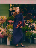 Mina Dress in Navy