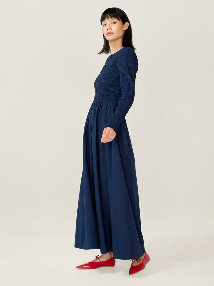 Mina Dress in Navy