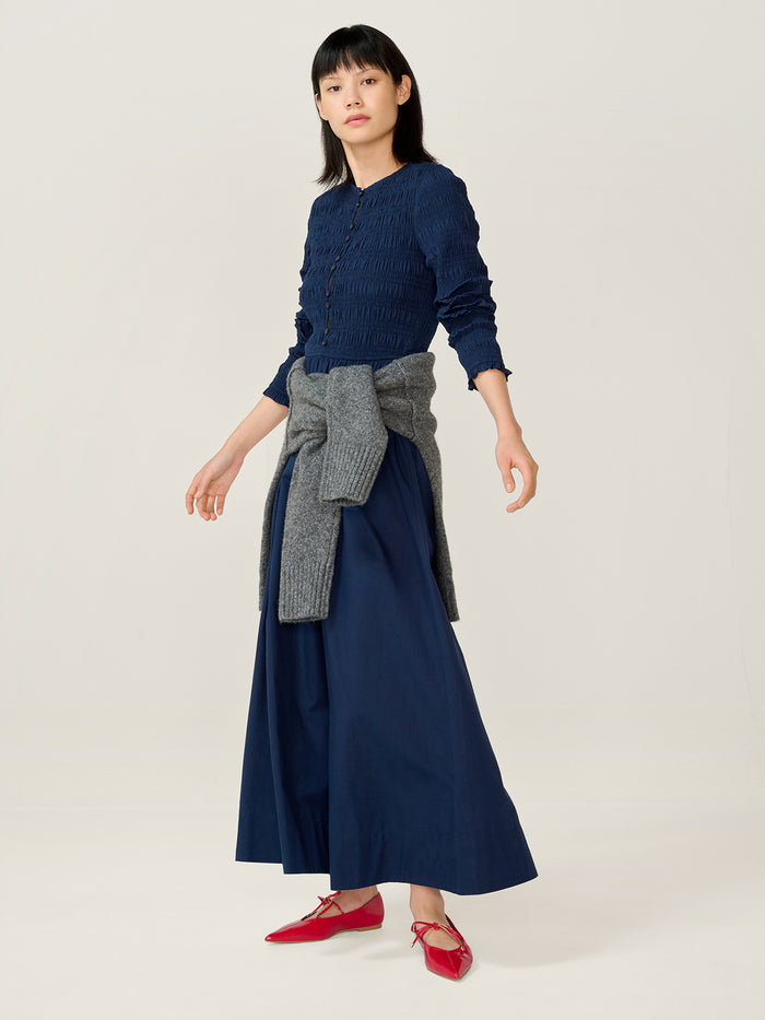 Mina Dress in Navy