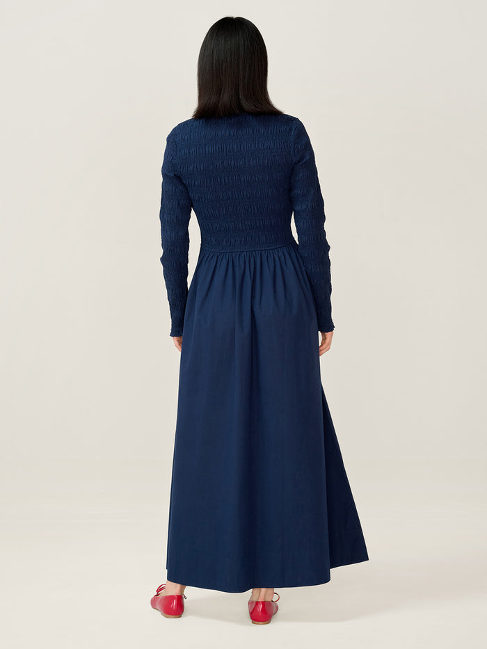 Mina Dress in Navy