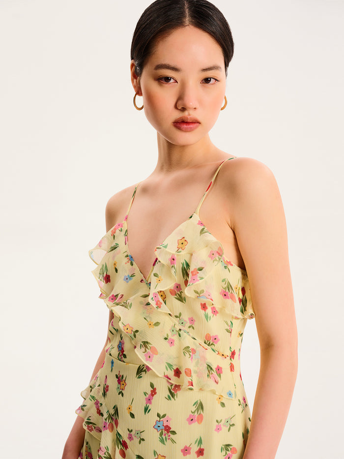 Missy Dress in Floral Yellow