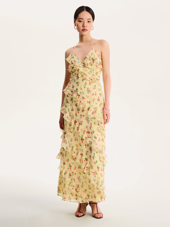 Missy Dress in Floral Yellow