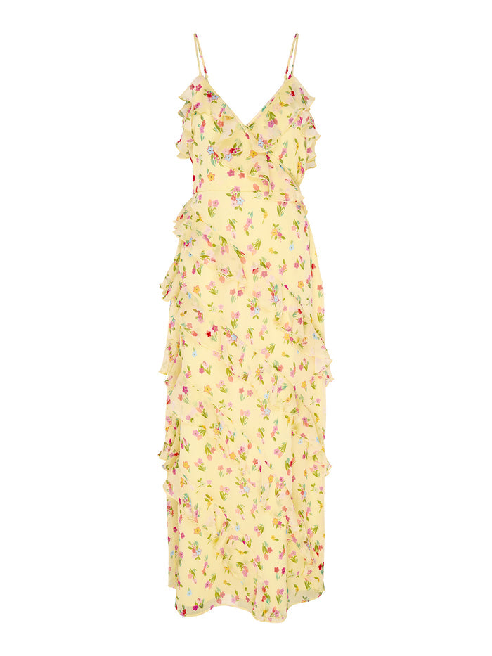 Missy Dress in Floral Yellow