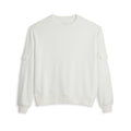 Modal Cloud Waffle Long Sleeve Cargo Crew - Natural