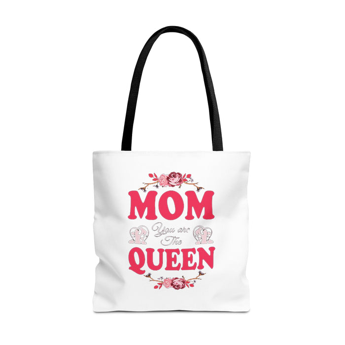 "Mom You're the Queen" Floral Mother's Day Tote Bag - 314 Originals