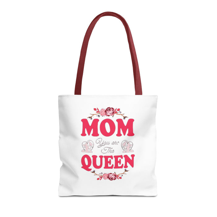 "Mom You're the Queen" Floral Mother's Day Tote Bag - 314 Originals