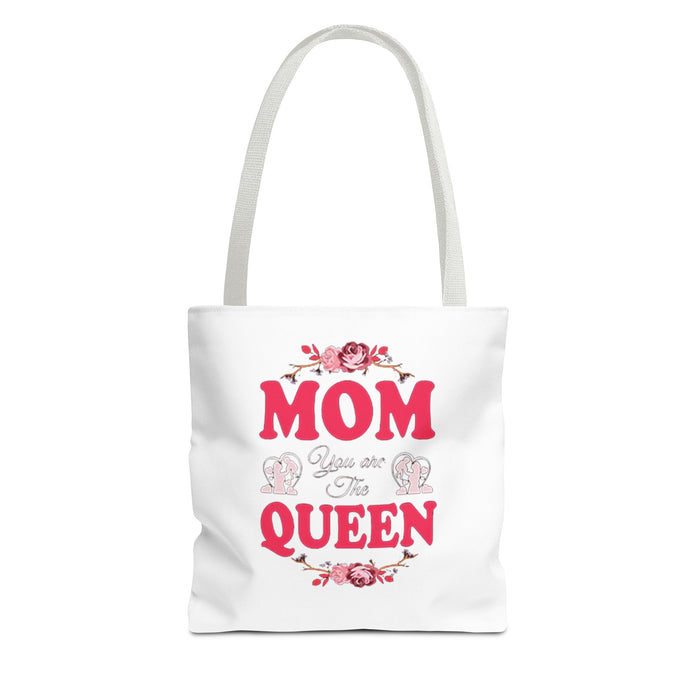 "Mom You're the Queen" Floral Mother's Day Tote Bag - 314 Originals