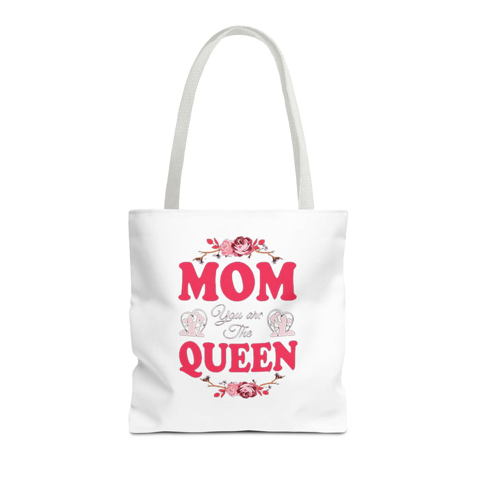 "Mom You're the Queen" Floral Mother's Day Tote Bag - 314 Originals