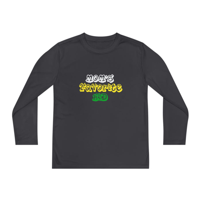 "Mom's Favorite Kid" Youth Long Sleeve Tee — Retro Graphic - 314 Originals