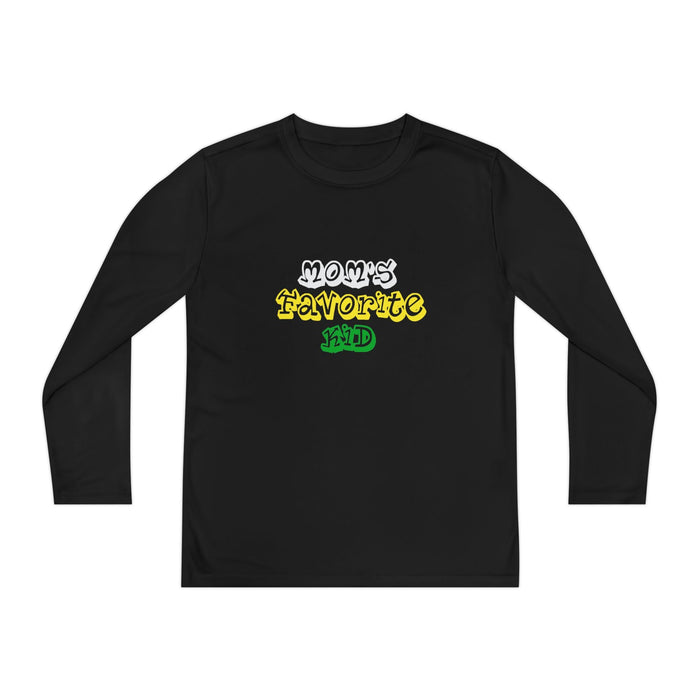 "Mom's Favorite Kid" Youth Long Sleeve Tee — Retro Graphic - 314 Originals
