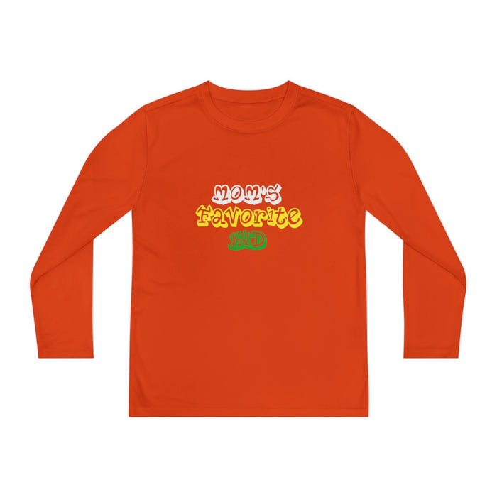 "Mom's Favorite Kid" Youth Long Sleeve Tee — Retro Graphic - 314 Originals