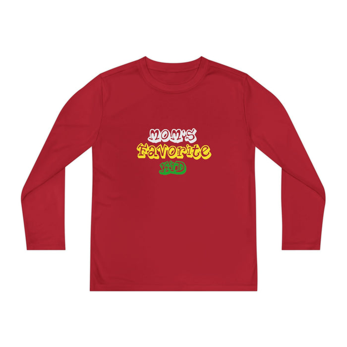 "Mom's Favorite Kid" Youth Long Sleeve Tee — Retro Graphic - 314 Originals