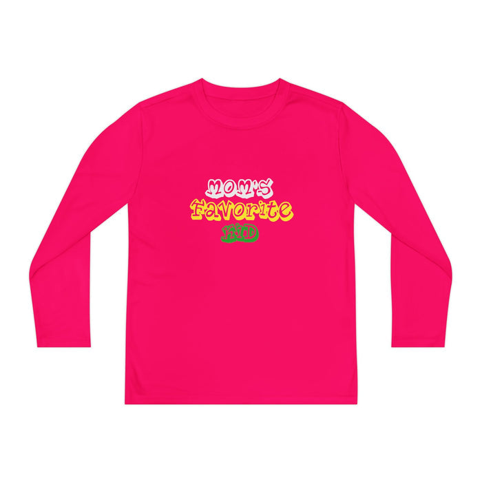 "Mom's Favorite Kid" Youth Long Sleeve Tee — Retro Graphic - 314 Originals