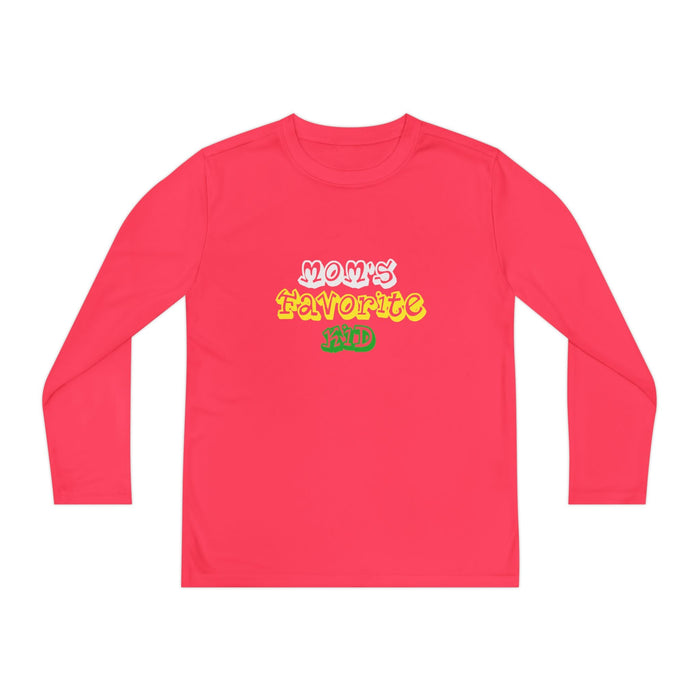 "Mom's Favorite Kid" Youth Long Sleeve Tee — Retro Graphic - 314 Originals