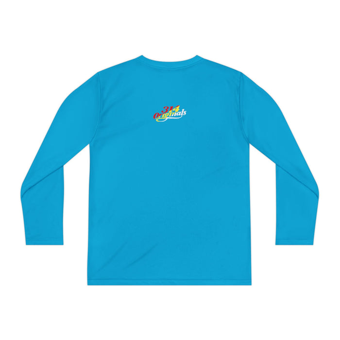 "Mom's Favorite Kid" Youth Long Sleeve Tee —Colorful Retro Design - 314 Originals