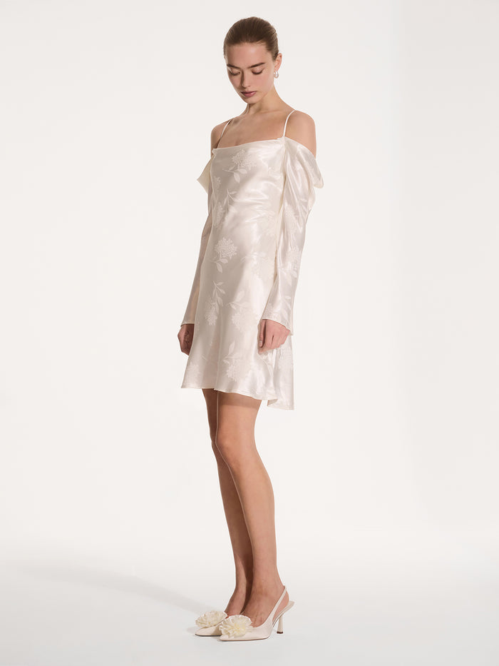 Monique Mini Dress in Ivory