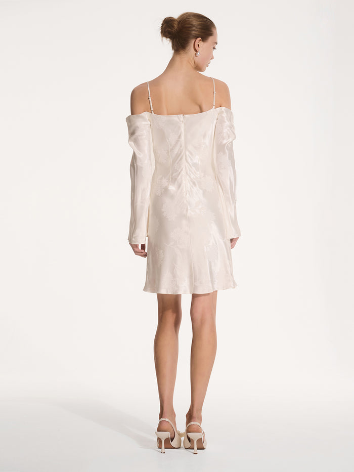 Monique Mini Dress in Ivory
