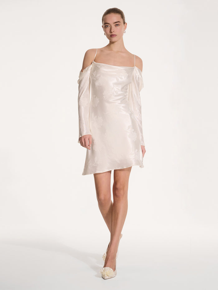 Monique Mini Dress in Ivory