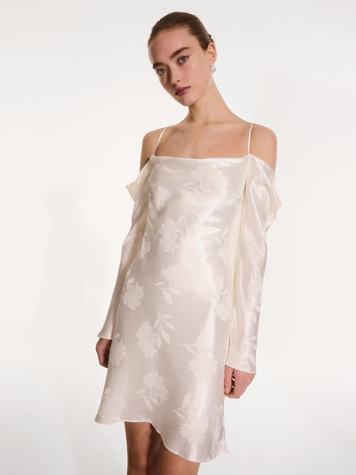 Monique Mini Dress in Ivory