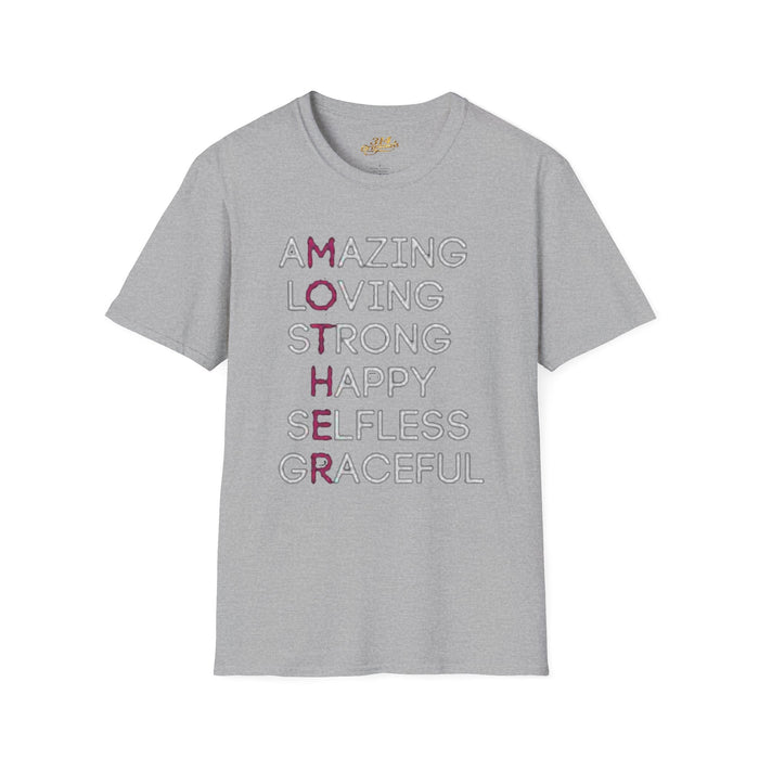 Mother Acrostic T-Shirt – Amazing Loving Strong Happy Selfless Graceful (Mother) - 314 Originals
