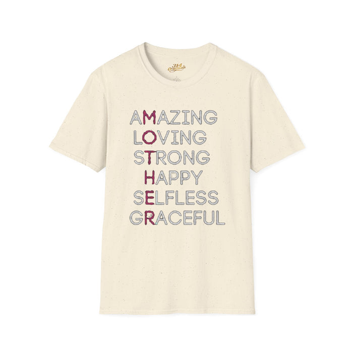 Mother Acrostic T-Shirt – Amazing Loving Strong Happy Selfless Graceful (Mother) - 314 Originals