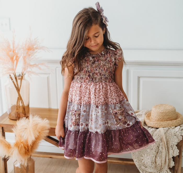 Mulberry Mischief Shimmer Dress