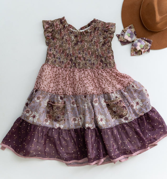 Mulberry Mischief Shimmer Dress