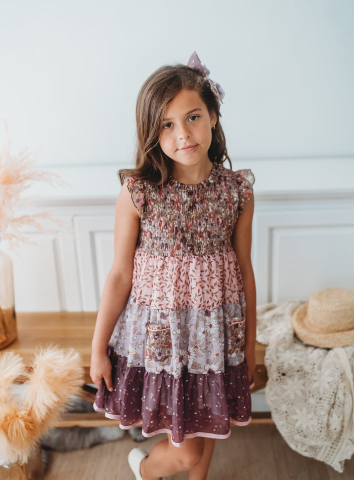 Mulberry Mischief Shimmer Dress
