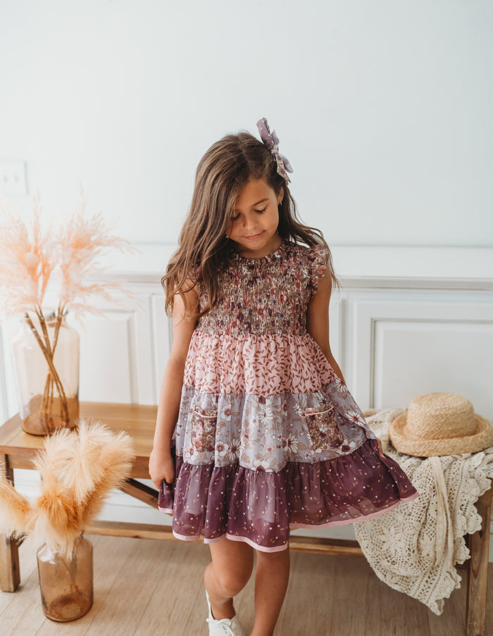 Mulberry Mischief Shimmer Dress