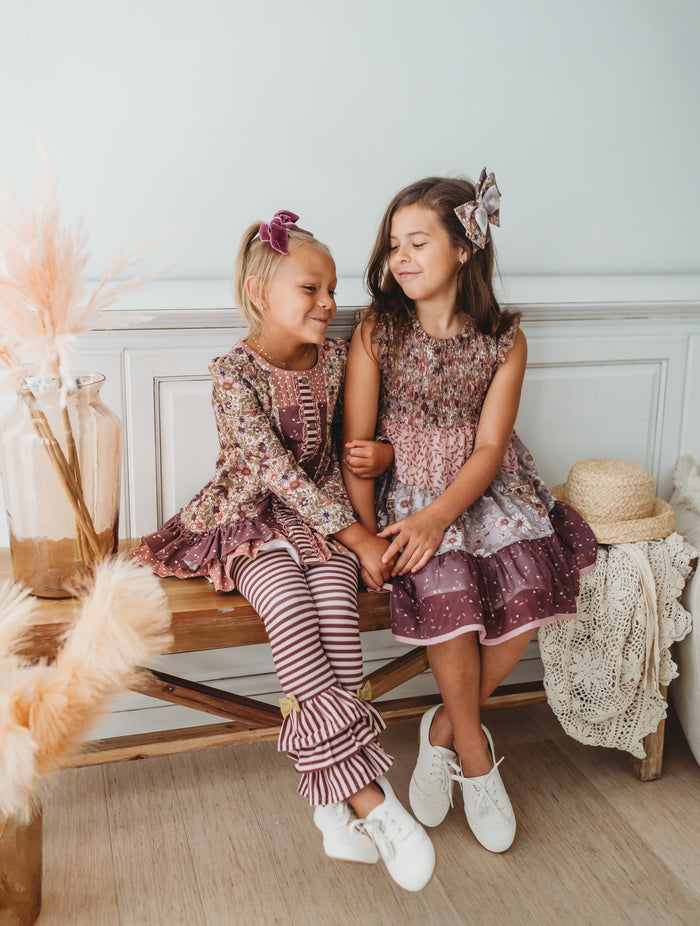 Mulberry Mischief Shimmer Dress