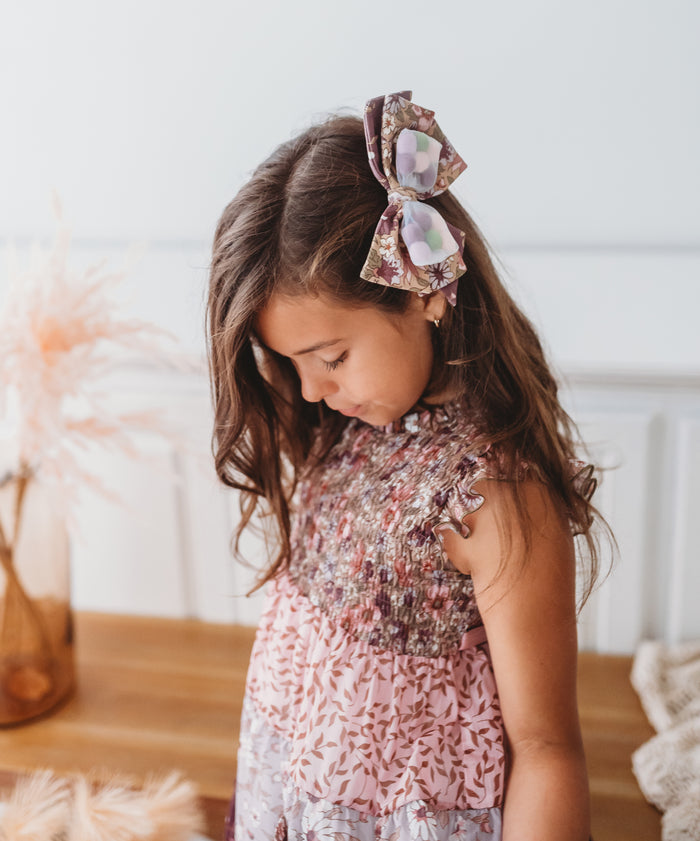 Mulberry Mischief Shimmer Dress