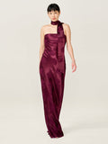Myla Dress in Deep Wine