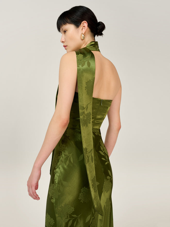 Myla Dress in Pear Green
