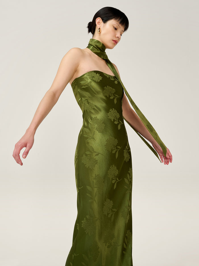 Myla Dress in Pear Green