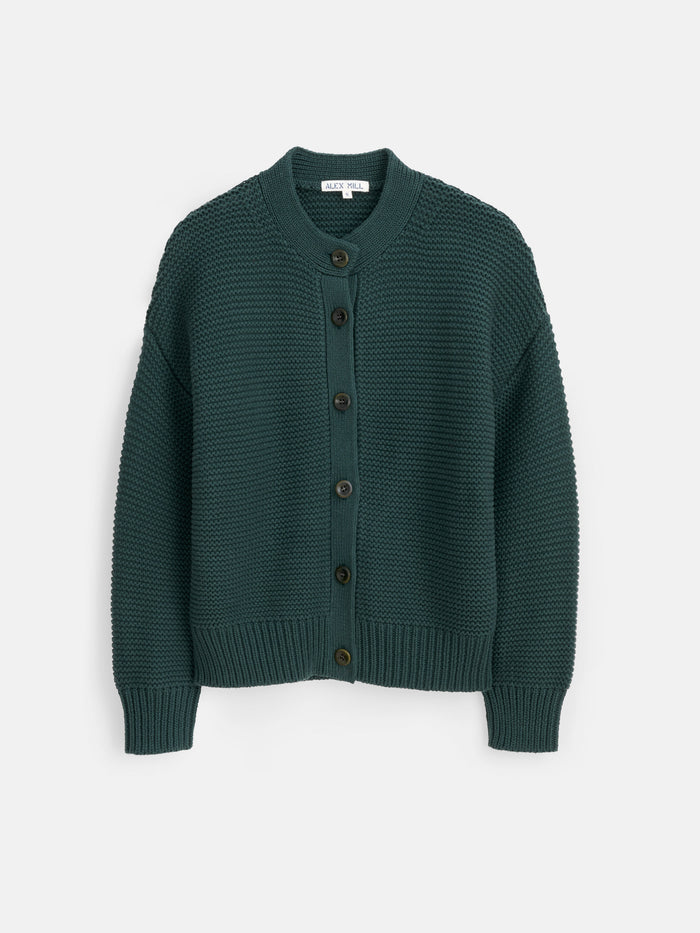 Nico Chunky Cardigan In Dark Spruce