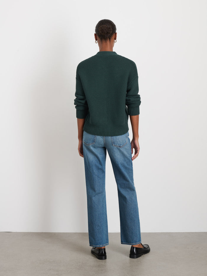 Nico Chunky Cardigan In Dark Spruce