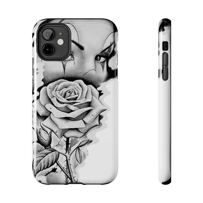Noir Clown Face with Rose Shockproof Phone Cover - 314 Originals