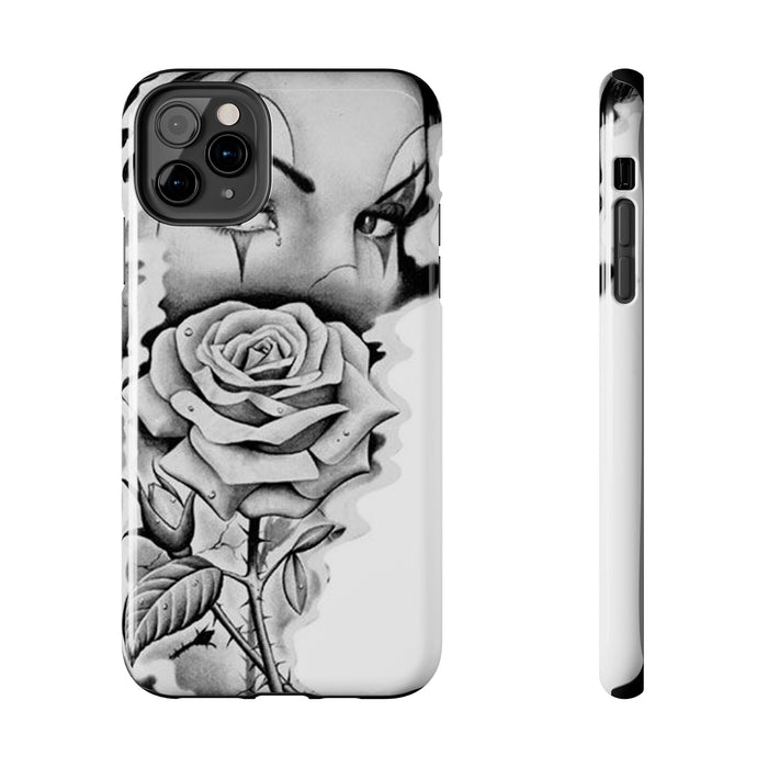Noir Clown Face with Rose Shockproof Phone Cover - 314 Originals
