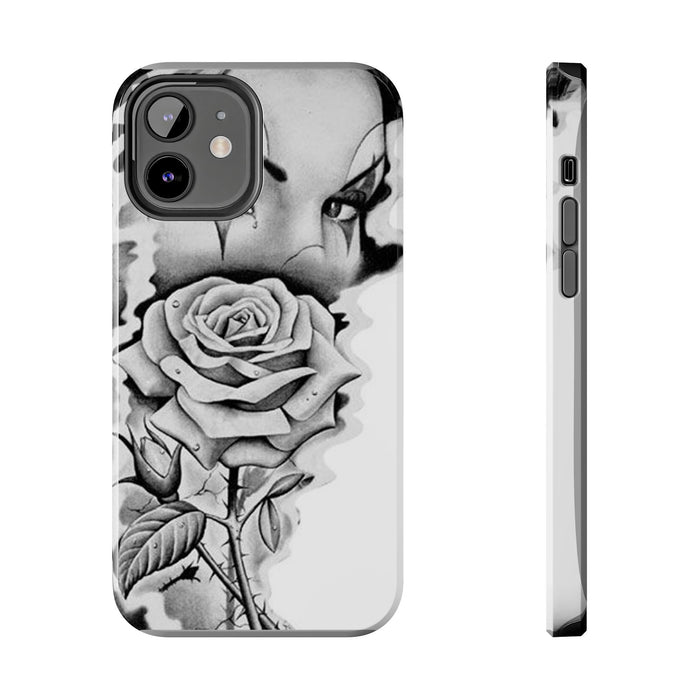 Noir Clown Face with Rose Shockproof Phone Cover - 314 Originals