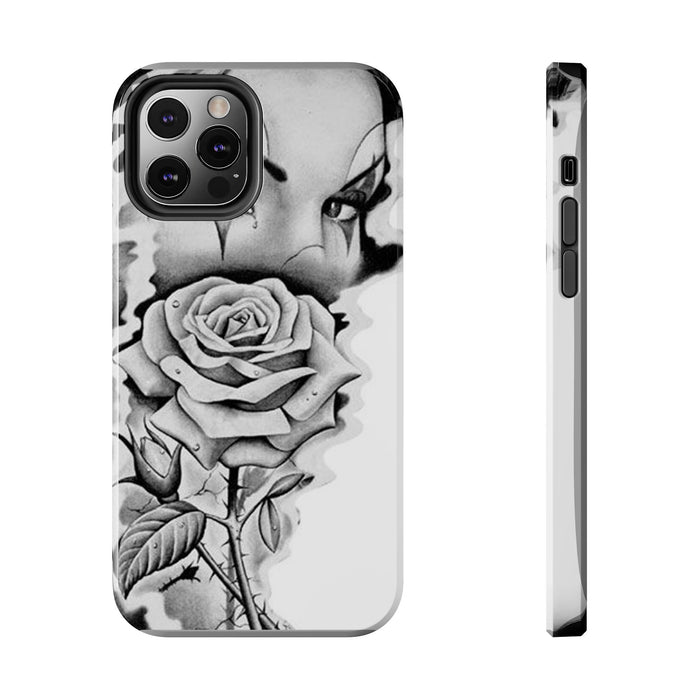 Noir Clown Face with Rose Shockproof Phone Cover - 314 Originals