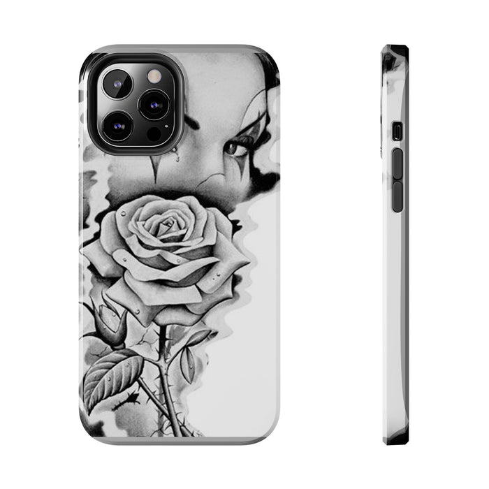 Noir Clown Face with Rose Shockproof Phone Cover - 314 Originals
