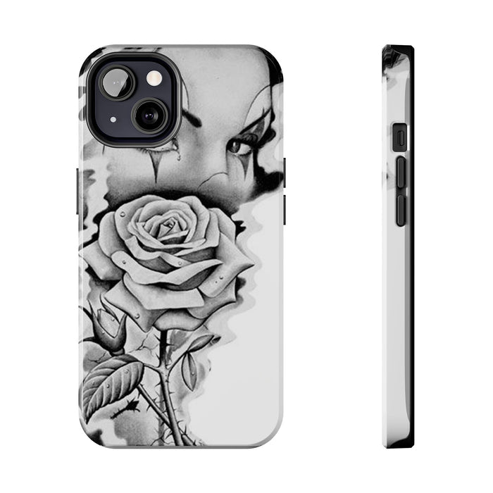 Noir Clown Face with Rose Shockproof Phone Cover - 314 Originals