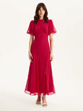 Nola Dress  in Magenta