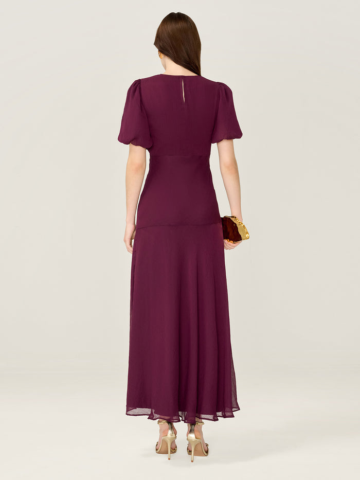 Nola Dress in Merlot