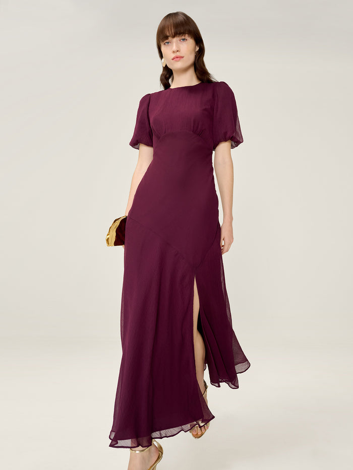 Nola Dress in Merlot
