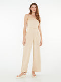strappy jumpsuit in gold